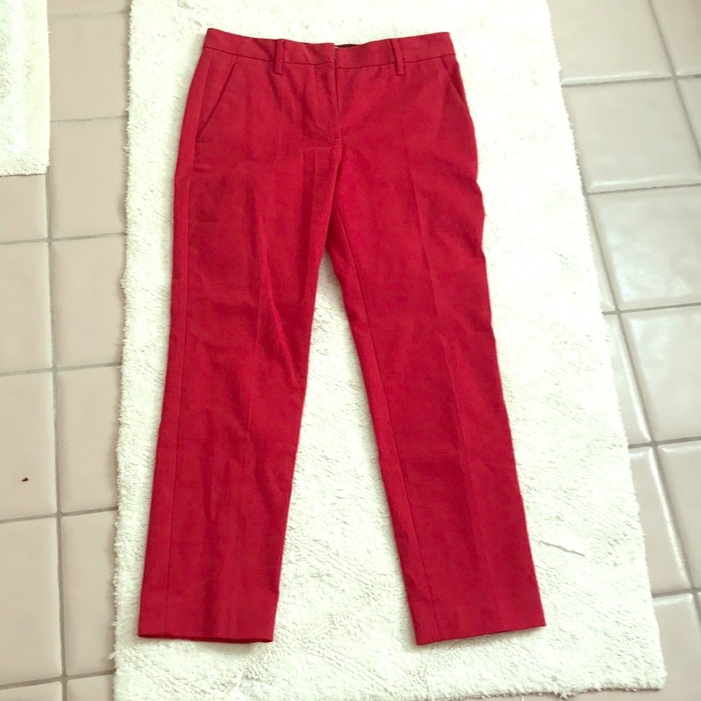 Prada red capris, brand new